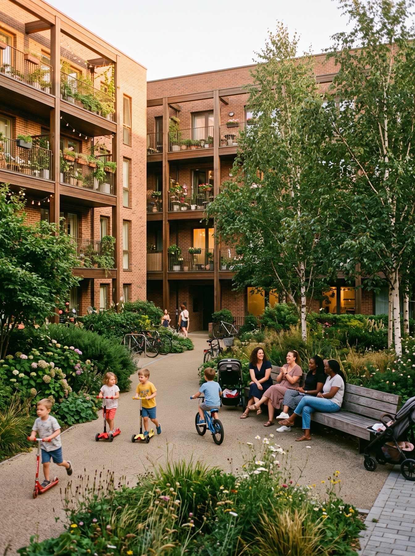 A city courtyard