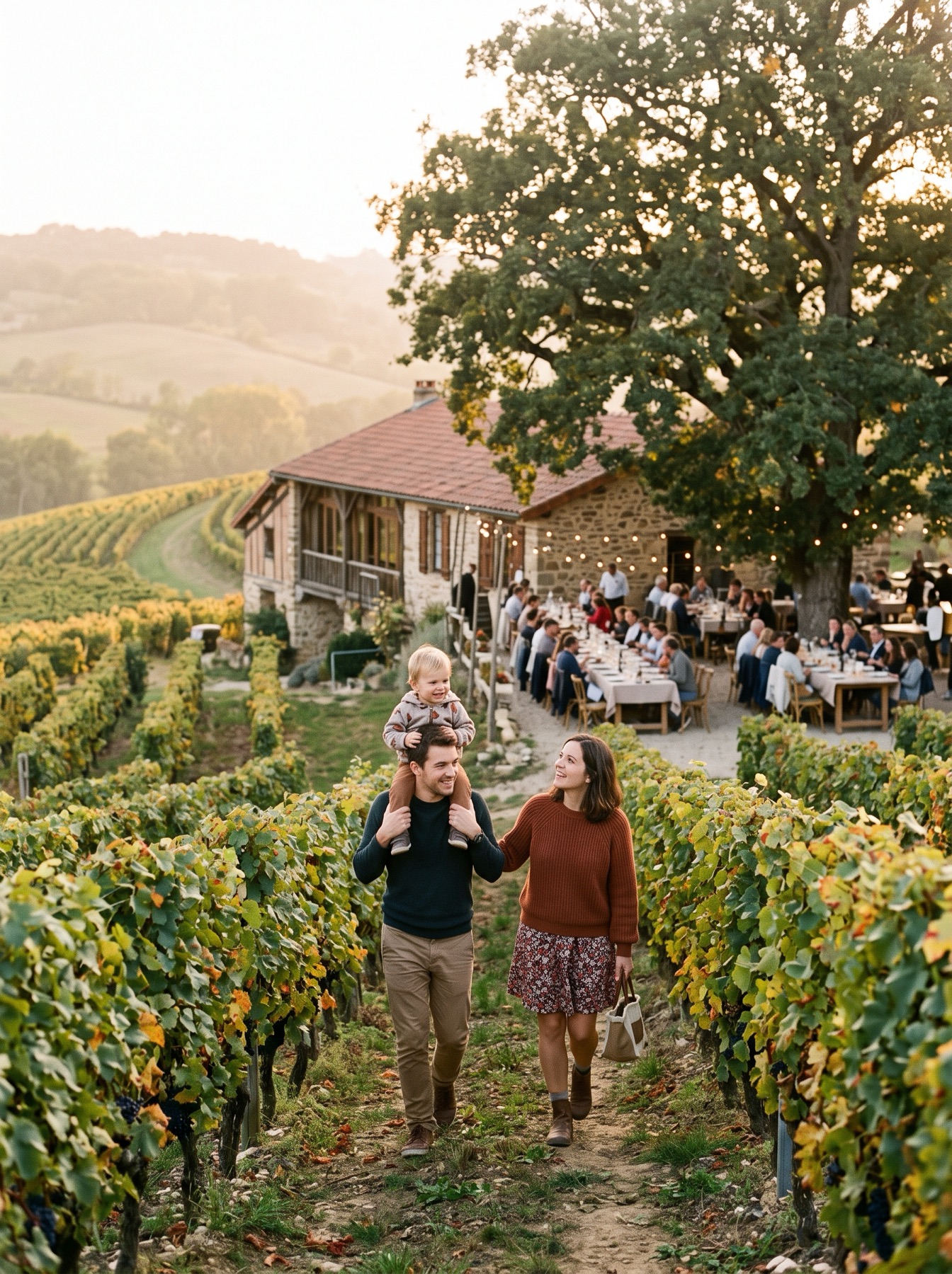 A hotel among the vines